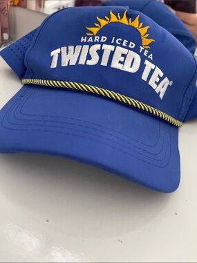 Twisted Tea Royal Blue Perforated Snapback Hat